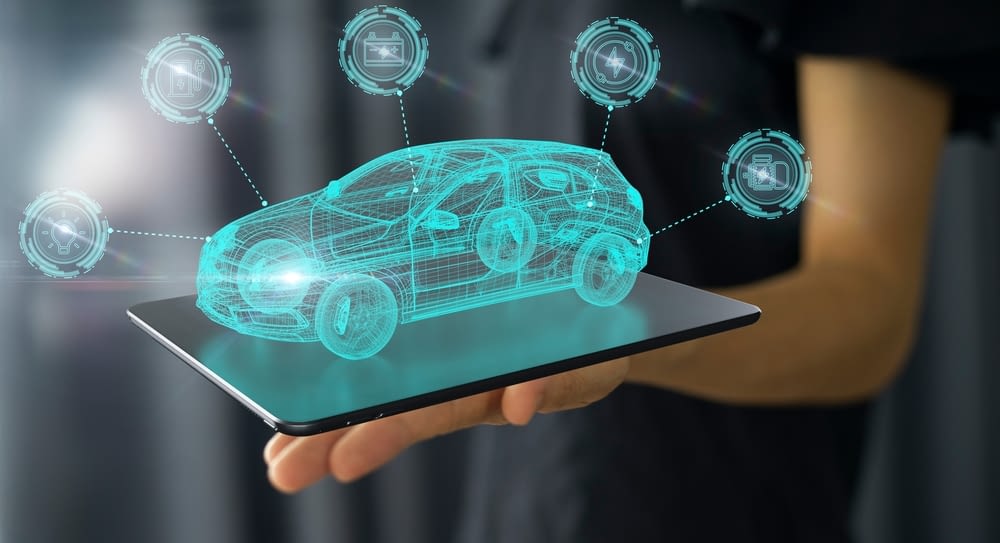 Vue transparente d'une batterie de voiture.