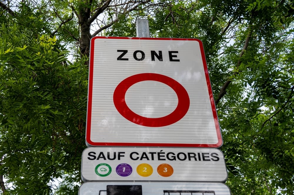 vignette crit air france​ zone