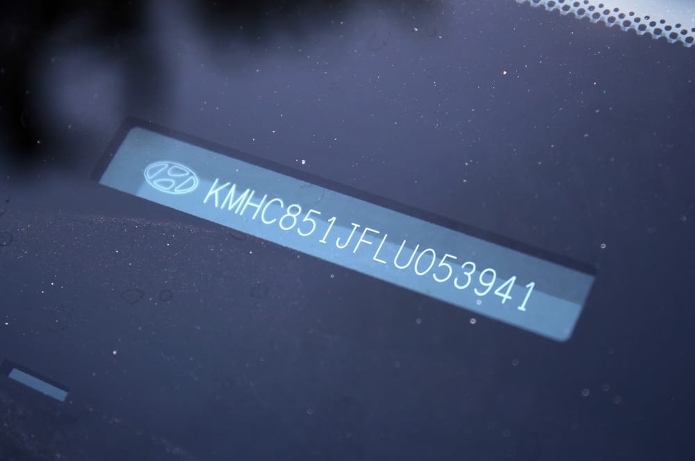 Numéro de Châssis Valeur Catalogue Voiture