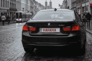 gepersonaliseerde nummerplaat